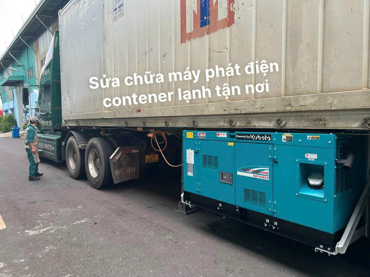 bảo trì sửa chữa máy phát điện container lạnh