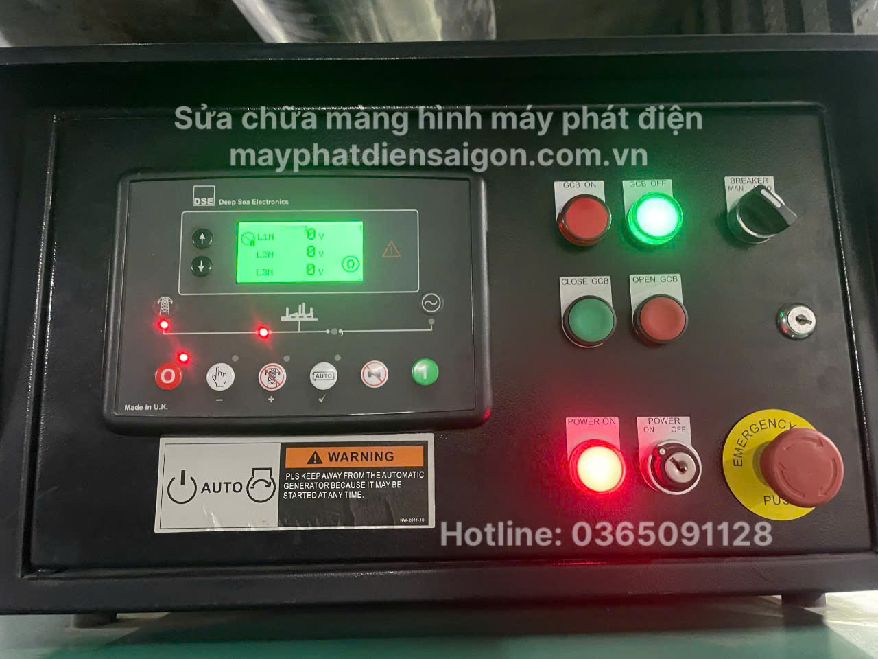 sửa chữa màn hình (bộ điều khiển) máy phát điện
