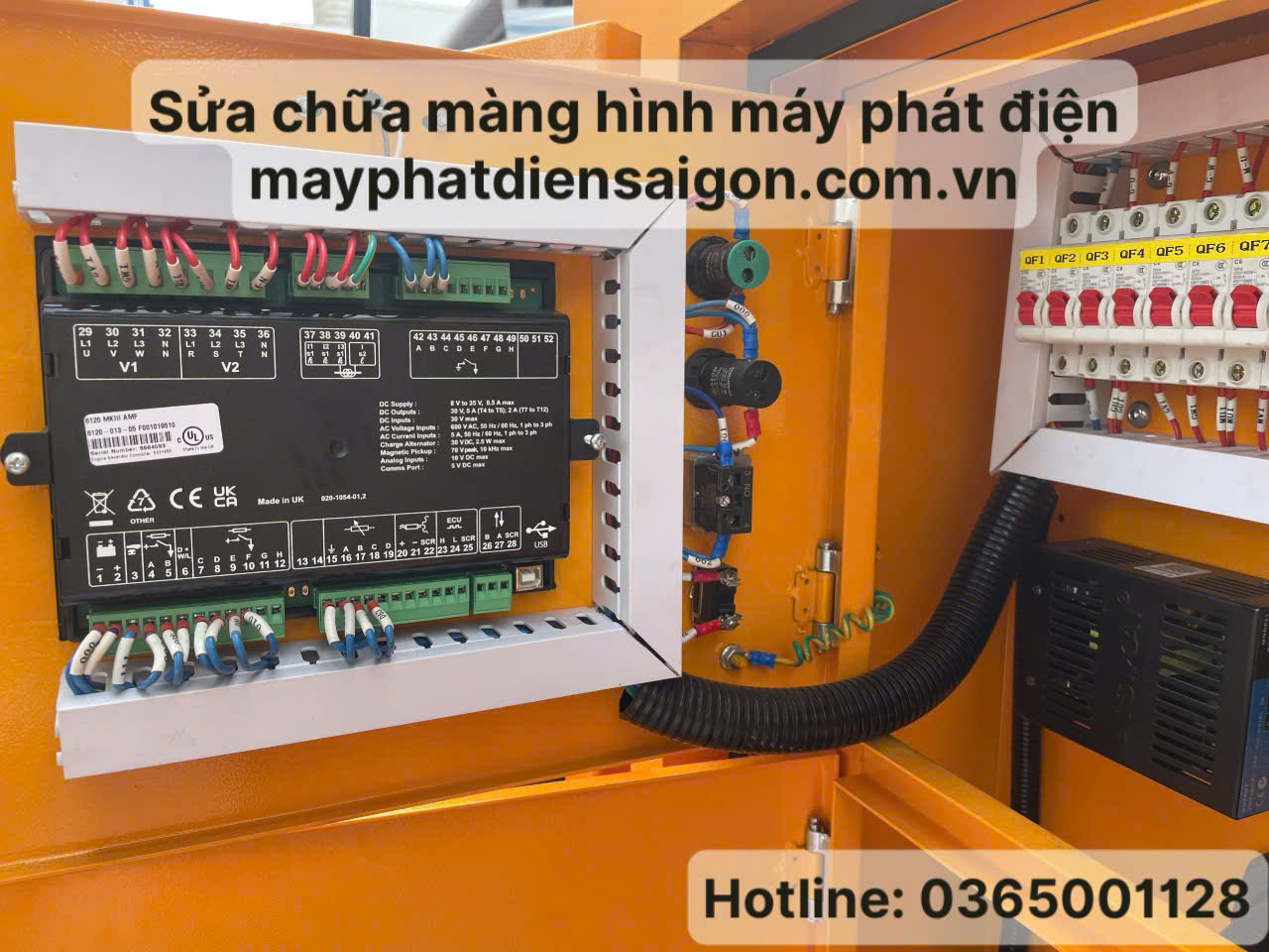 sửa chữa màn hình (bộ điều khiển) máy phát điện