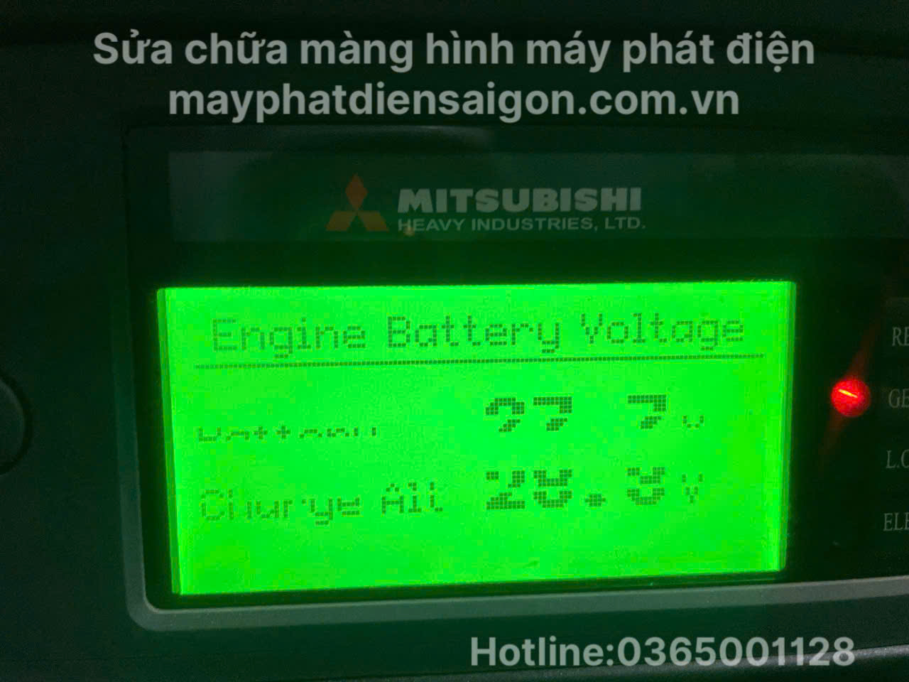 sửa chữa màn hình (bộ điều khiển) máy phát điện