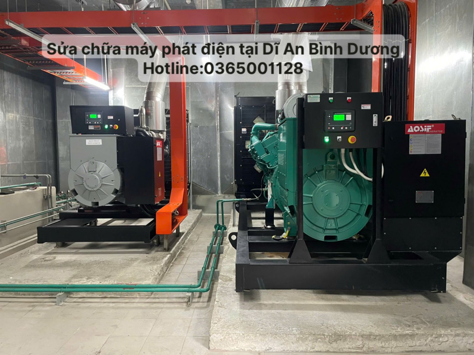 sửa chữa máy phát điện công nghiệp tại Bình Dương