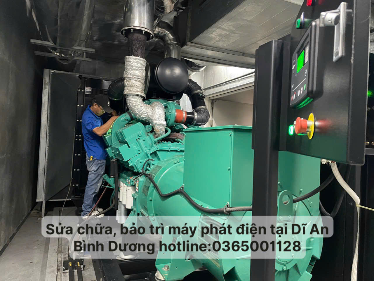 sửa chữa máy phát điện công nghiệp tại Bình Dương